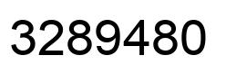 Number 3289480 black image