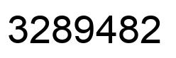 Number 3289482 black image