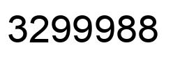Number 3299988 black image
