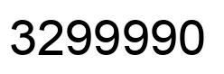 Número 3299990 imagen negro