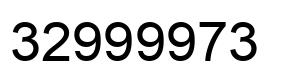 Number 32999973 black image