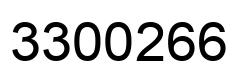 Número 3300266 imagen negro