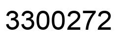 Número 3300272 imagen negro