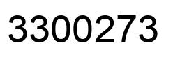 Número 3300273 imagen negro