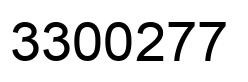 Number 3300277 black image