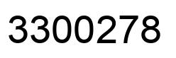Number 3300278 black image