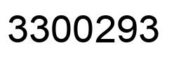 Number 3300293 black image