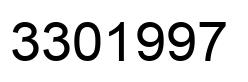 Número 3301997 imagen negro