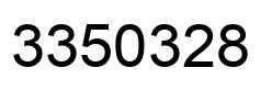 Number 3350328 black image