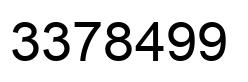 Número 3378499 imagen negro