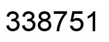 Número 338751 imagen negro
