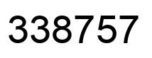 Number 338757 black image