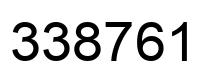 Número 338761 imagen negro