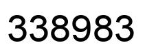 Number 338983 black image