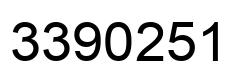 Number 3390251 black image