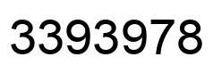 Number 3393978 black image