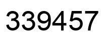 Number 339457 black image