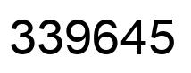 Número 339645 imagen negro