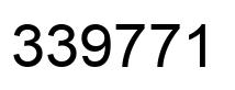 Number 339771 black image