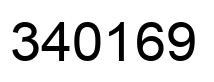 Number 340169 black image