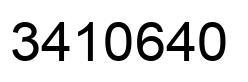 Number 3410640 black image