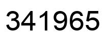 Número 341965 imagen negro