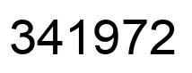 Number 341972 black image