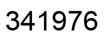 Number 341976 black image