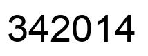 Número 342014 imagen negro