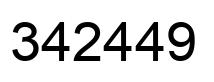 Number 342449 black image