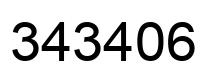 Number 343406 black image