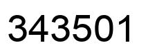 Número 343501 imagen negro