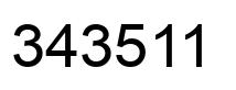 Número 343511 imagen negro