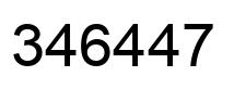 Número 346447 imagen negro