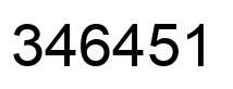 Número 346451 imagen negro