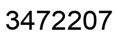 Número 3472207 imagen negro