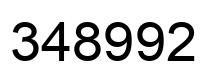 Número 348992 imagen negro