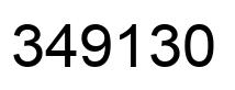 Number 349130 black image