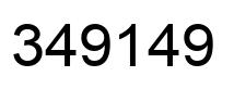 Number 349149 black image