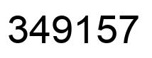 Number 349157 black image