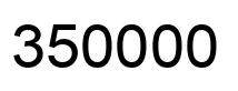 Number 350000 black image