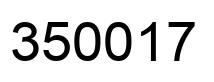 Número 350017 imagen negro