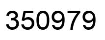 Number 350979 black image