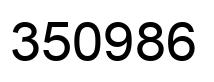 Number 350986 black image