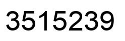 Número 3515239 imagen negro