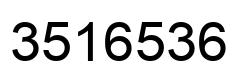 Número 3516536 imagen negro