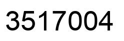 Number 3517004 black image