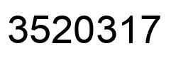 Number 3520317 black image