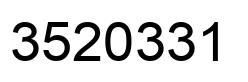 Number 3520331 black image