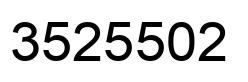 Número 3525502 imagen negro